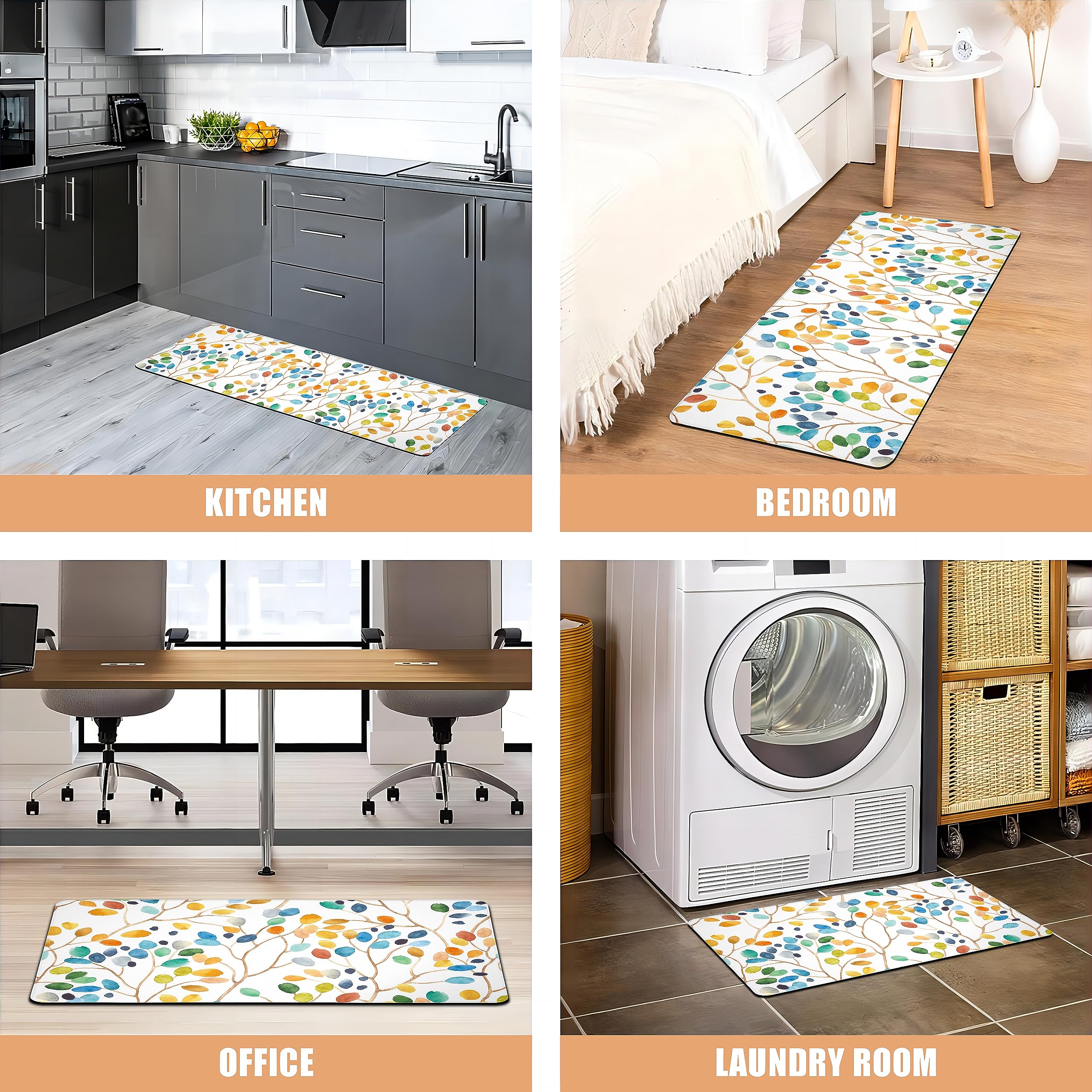 Weesire alfombra cocina a prueba de agua facilita limpieza rápida ante salpicaduras.