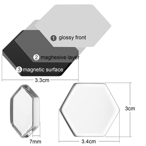 Weewooday cabochones de cristal transparentes para imanes decorativos y artesanales