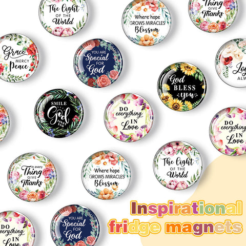 Weewooday imán con frase floral para inspirar en la cocina y el escritorio