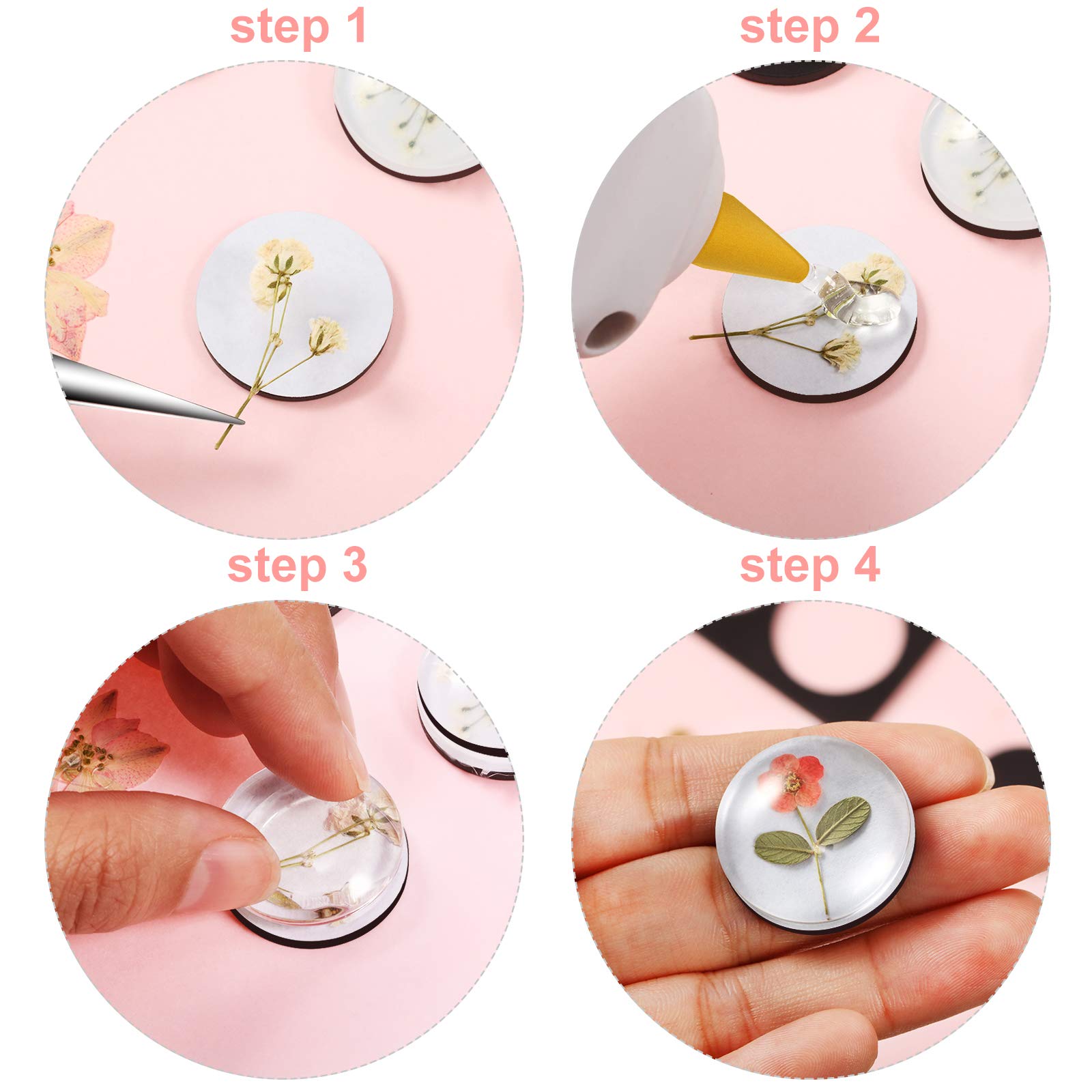 Weewooday kit de manualidades con imanes y cabochones para decoraciones