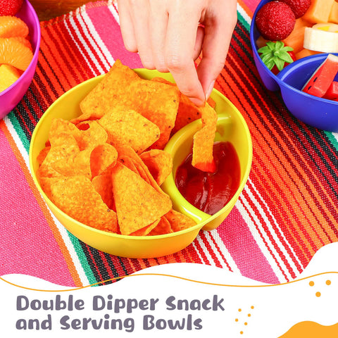 Weewooday tazones divididos para frutas y ensaladas, orden visual.