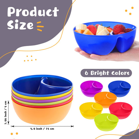Weewooday tazones para papas fritas y salsas, aptos para microondas.