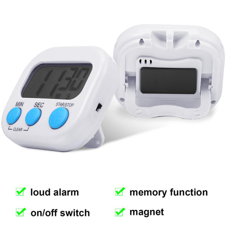 Temporizador digital de Weewooday para aula y oficina, fácil de colocar.