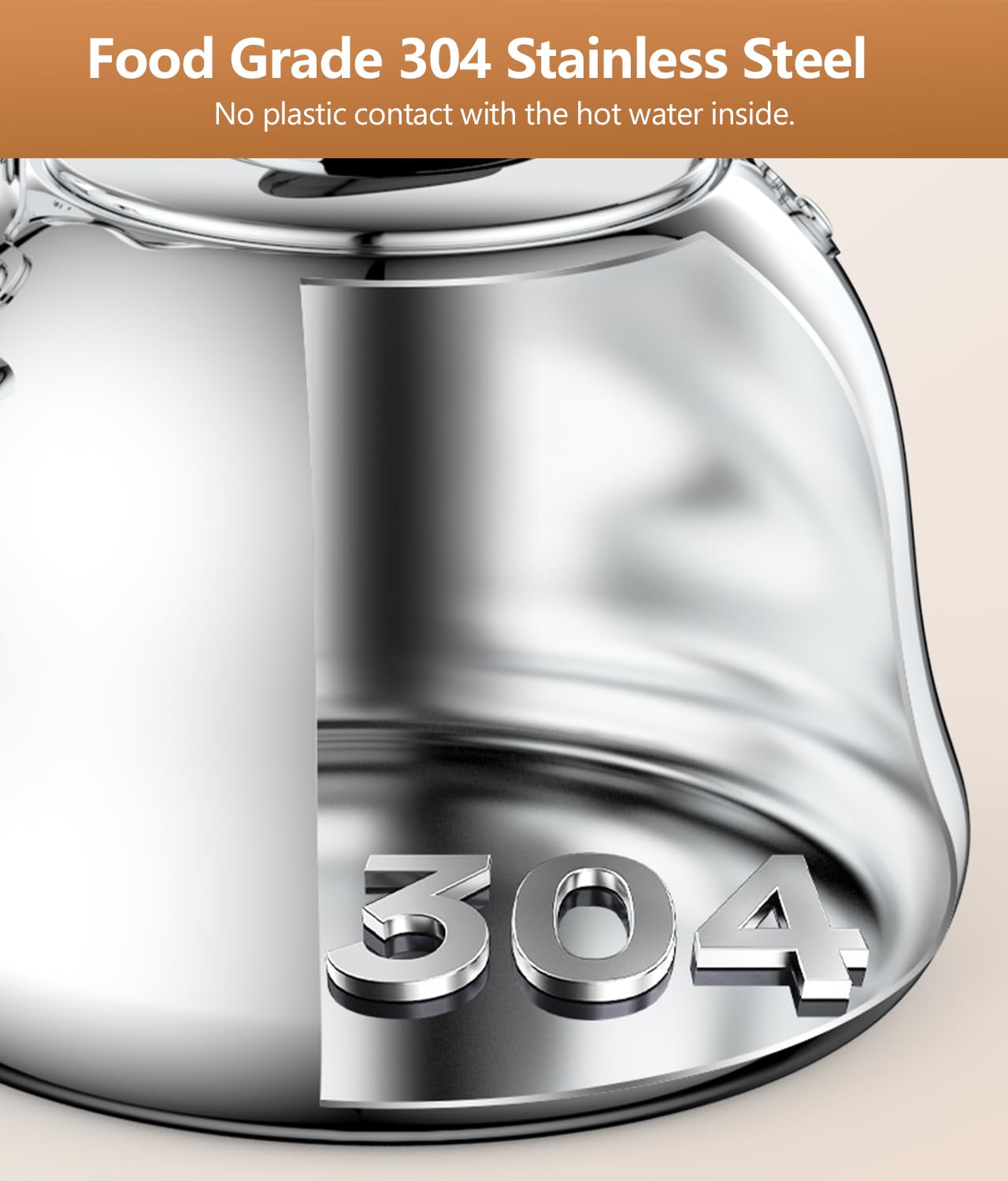 Weftnom tetera mango plegable, diseño compacto para guardar