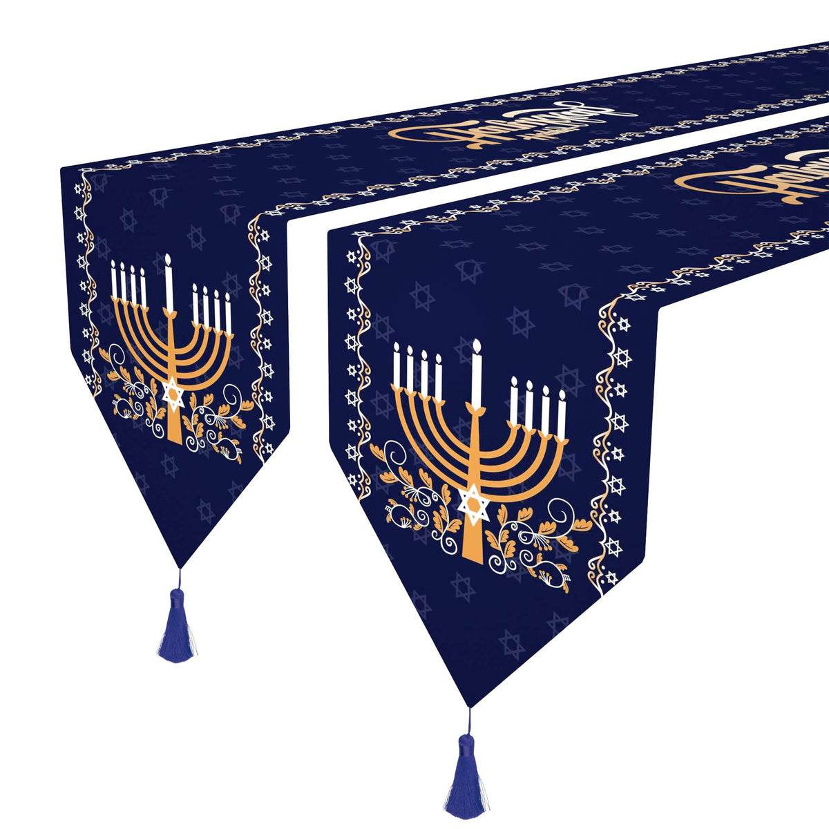 Wehhbtye januca-runner mesa 180x30 cm para cenas festivas.