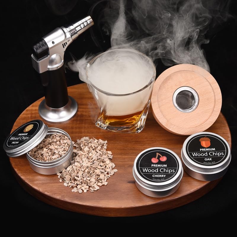 Weibutech experiencia de humo para whisky, bourbon o cócteles elegantes