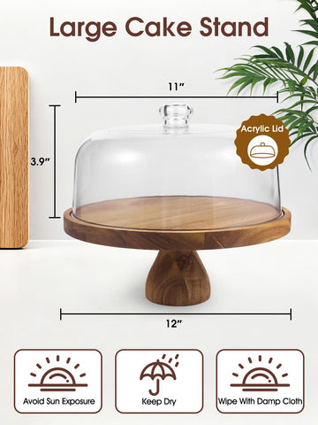 Domo acrílico WEIFUTCH claridad para tarta protege postres