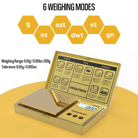 WEIGHTMAN escala mini con diseño compacto para llevar a cualquier lugar