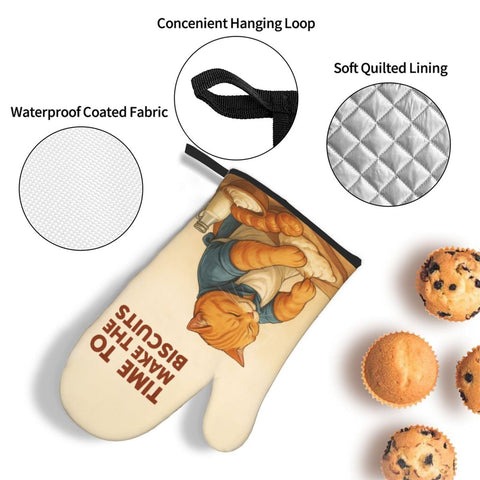 Frase hora de hacer galletas en las manoplas Weiscode