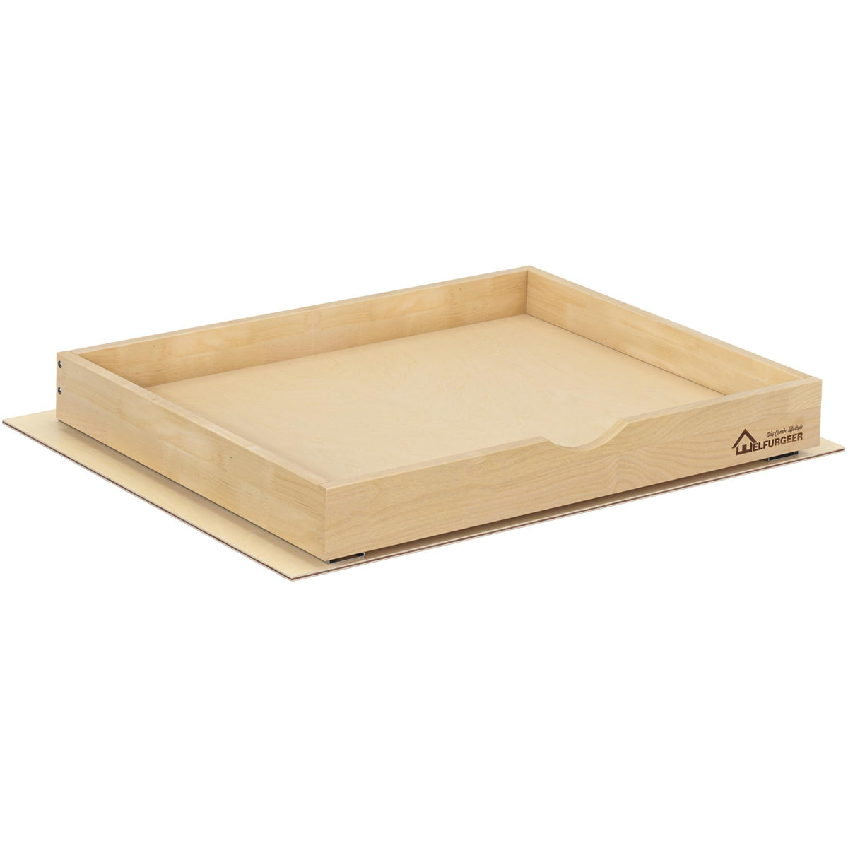 WelFurGeer cajón deslizable de abedul para cocina, mejora la organización.