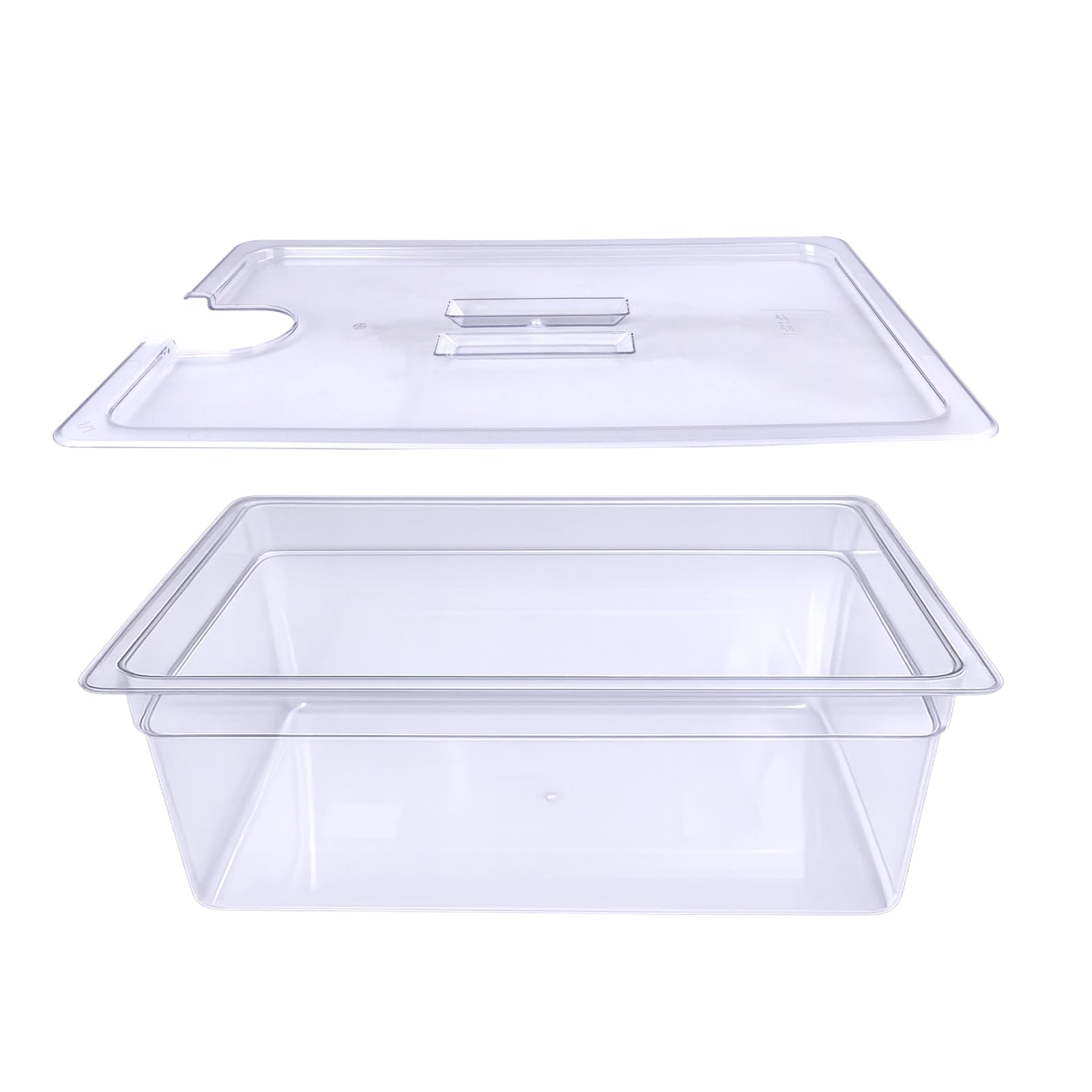 WELKOR contenedor sous vide 26 qt con tapa, evita evaporación para cocción estable.