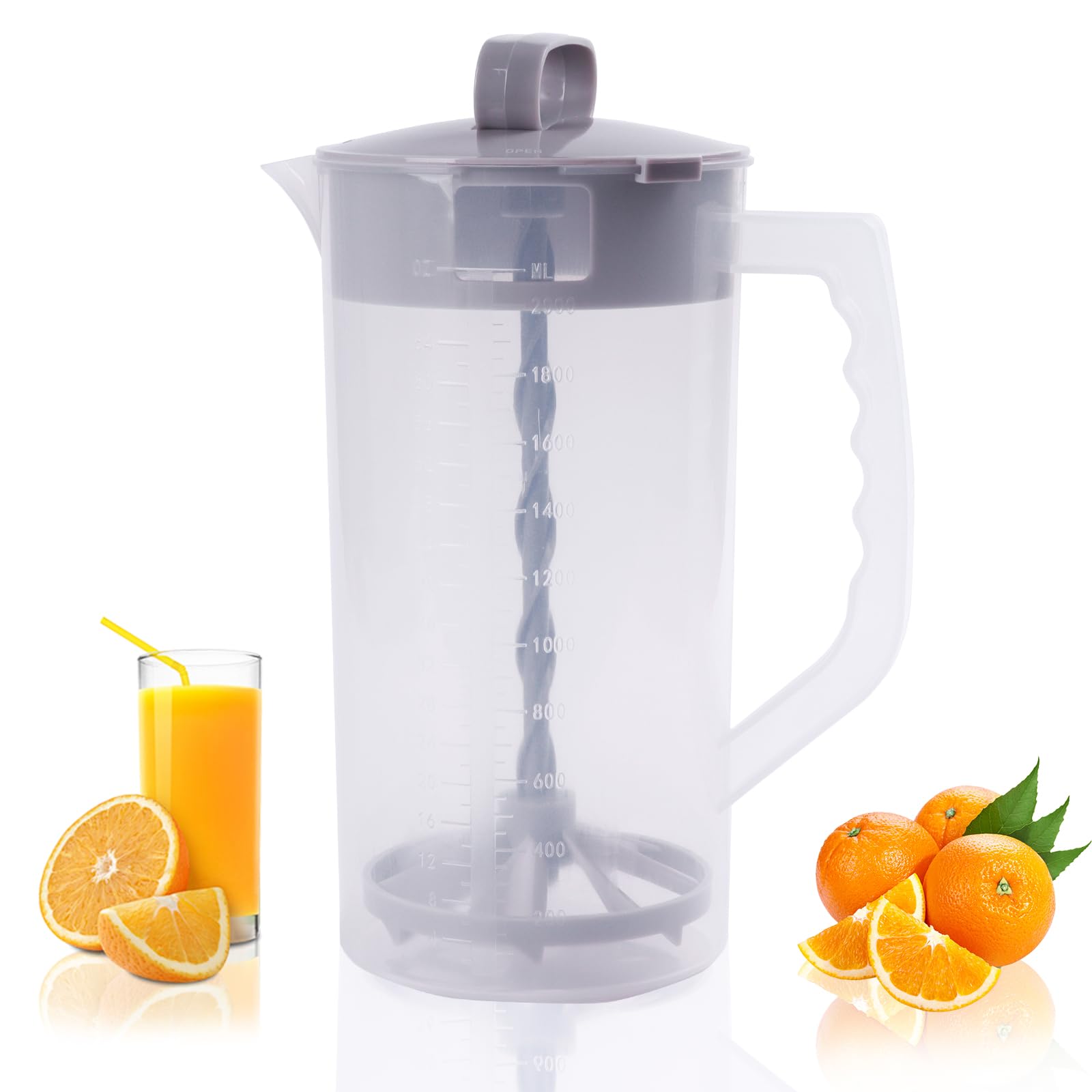 Welkor jarra 64oz mezcla-vortex para batidos y jugos suaves.