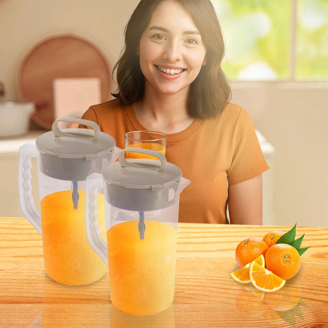 Welkor jarra transparente sin BPA facilita ver líquidos y limpieza.