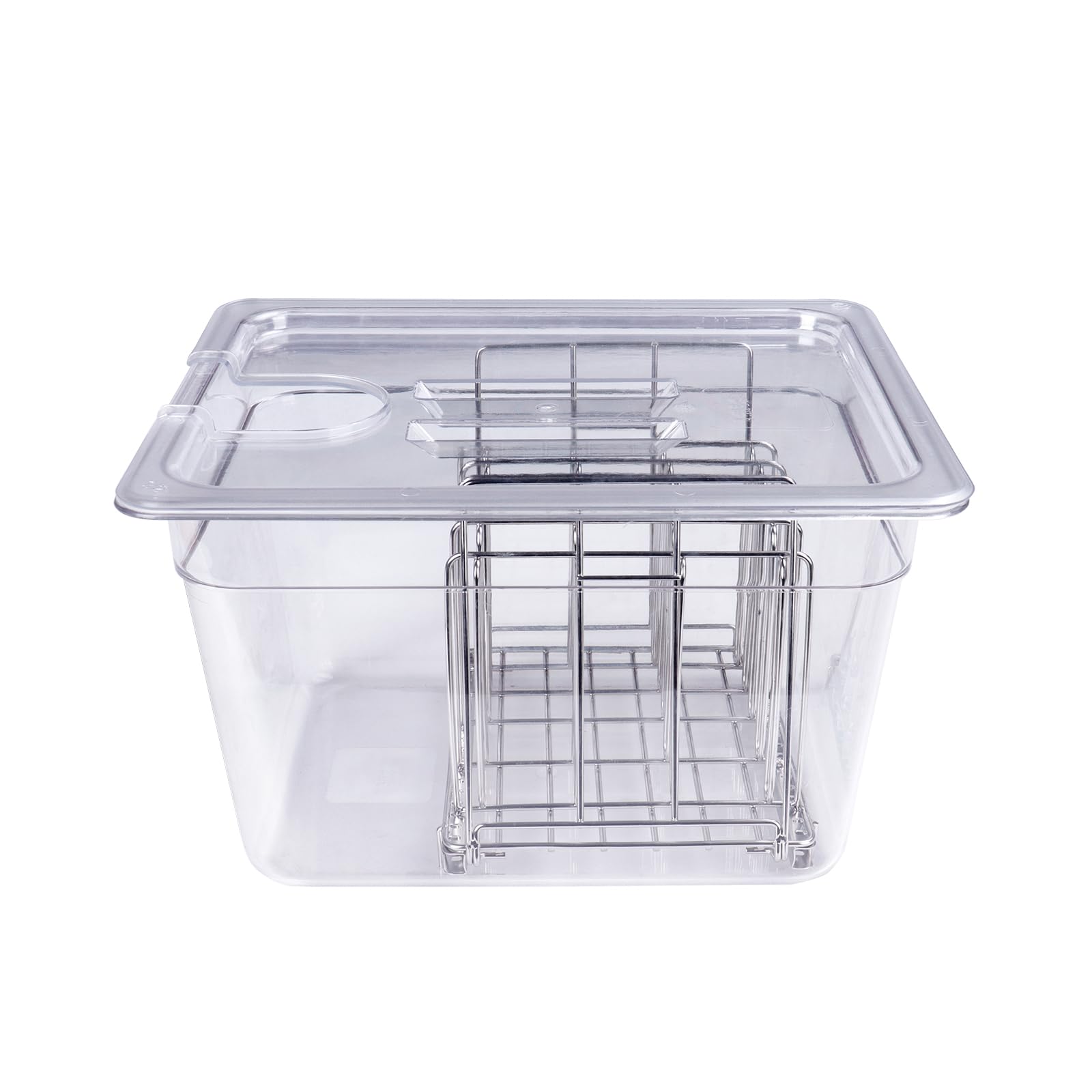 Welkor tapa transparente que minimiza evaporación durante cocciones largas.