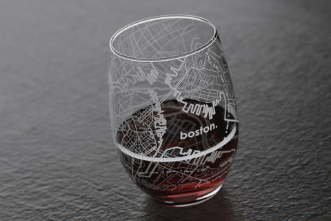 Well Told grabado láser de mapa en vaso 15 oz, acabado claro y elegante.