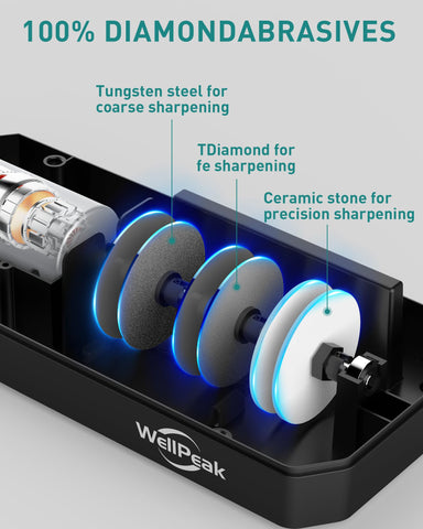 WellPEAK etapa 2 con diamante fino para afilar con precisión
