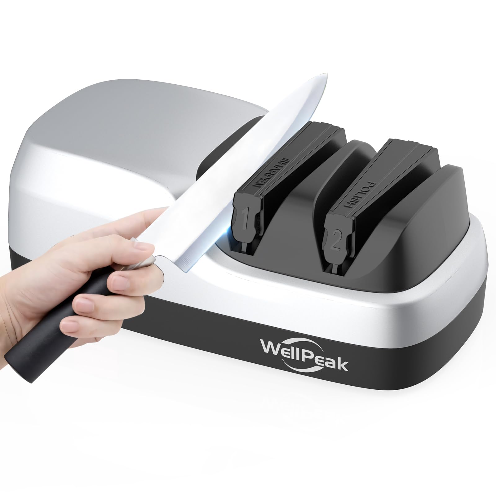WELLPEAK muestra el diseño de dos etapas desde el frontal, ideal para la cocina.
