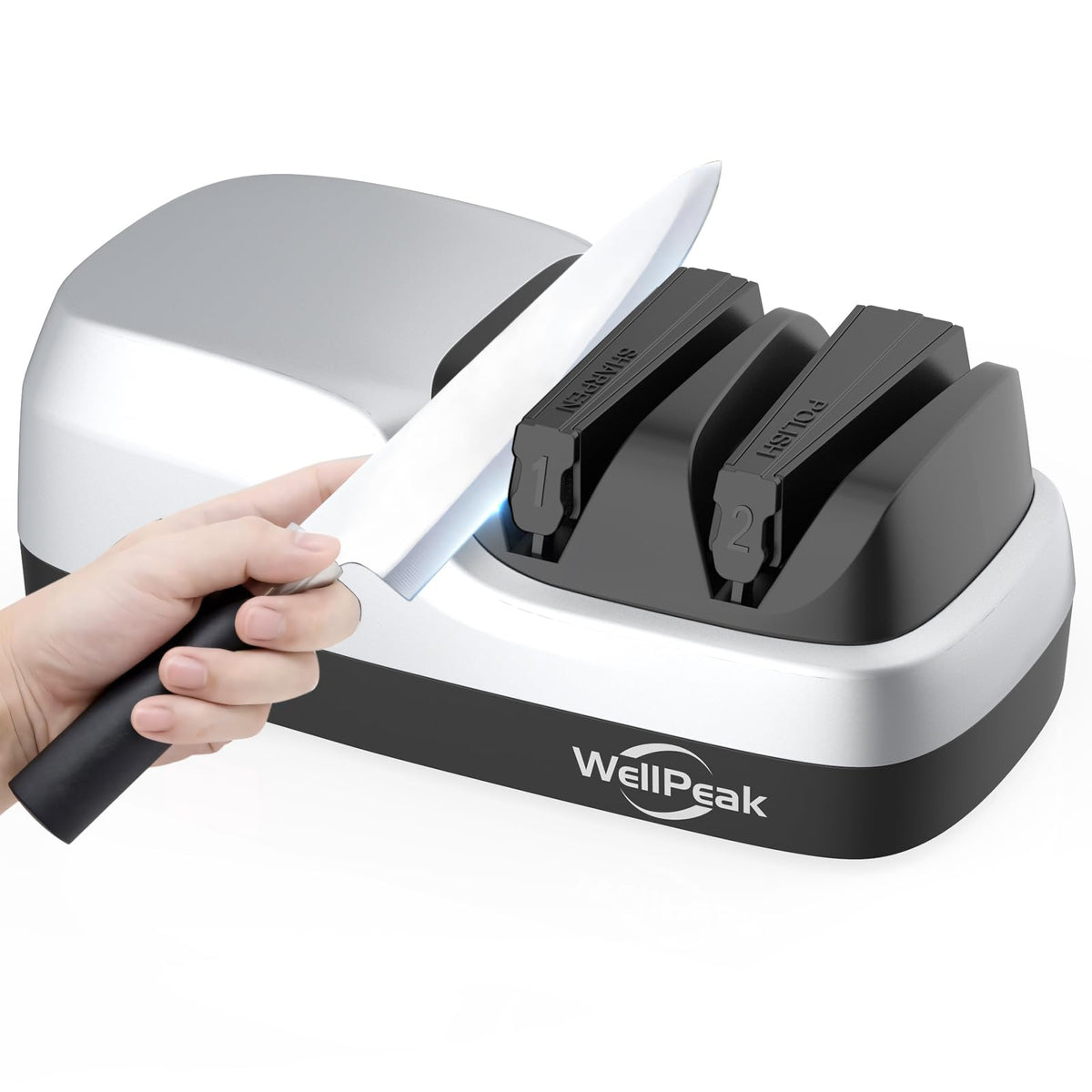 WELLPEAK muestra el diseño de dos etapas desde el frontal, ideal para la cocina.