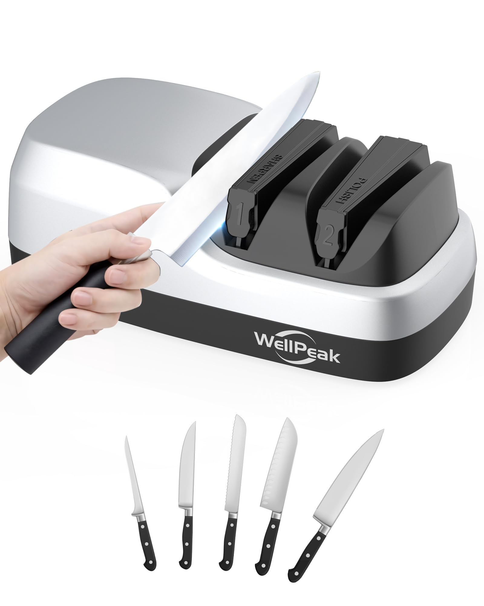 WELLPEAK primera etapa de diamante afila con precisión para filo recto.