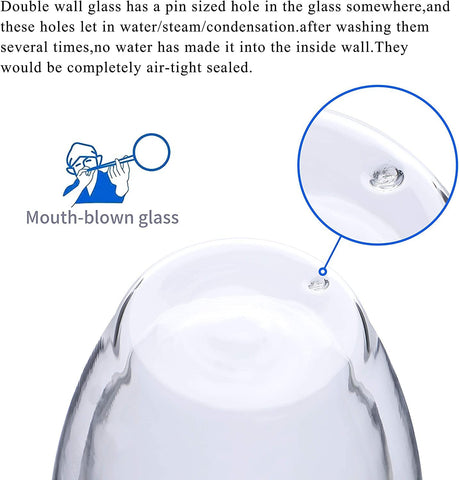 Vaso Wells apto para microondas, vidrio doble para confort térmico.