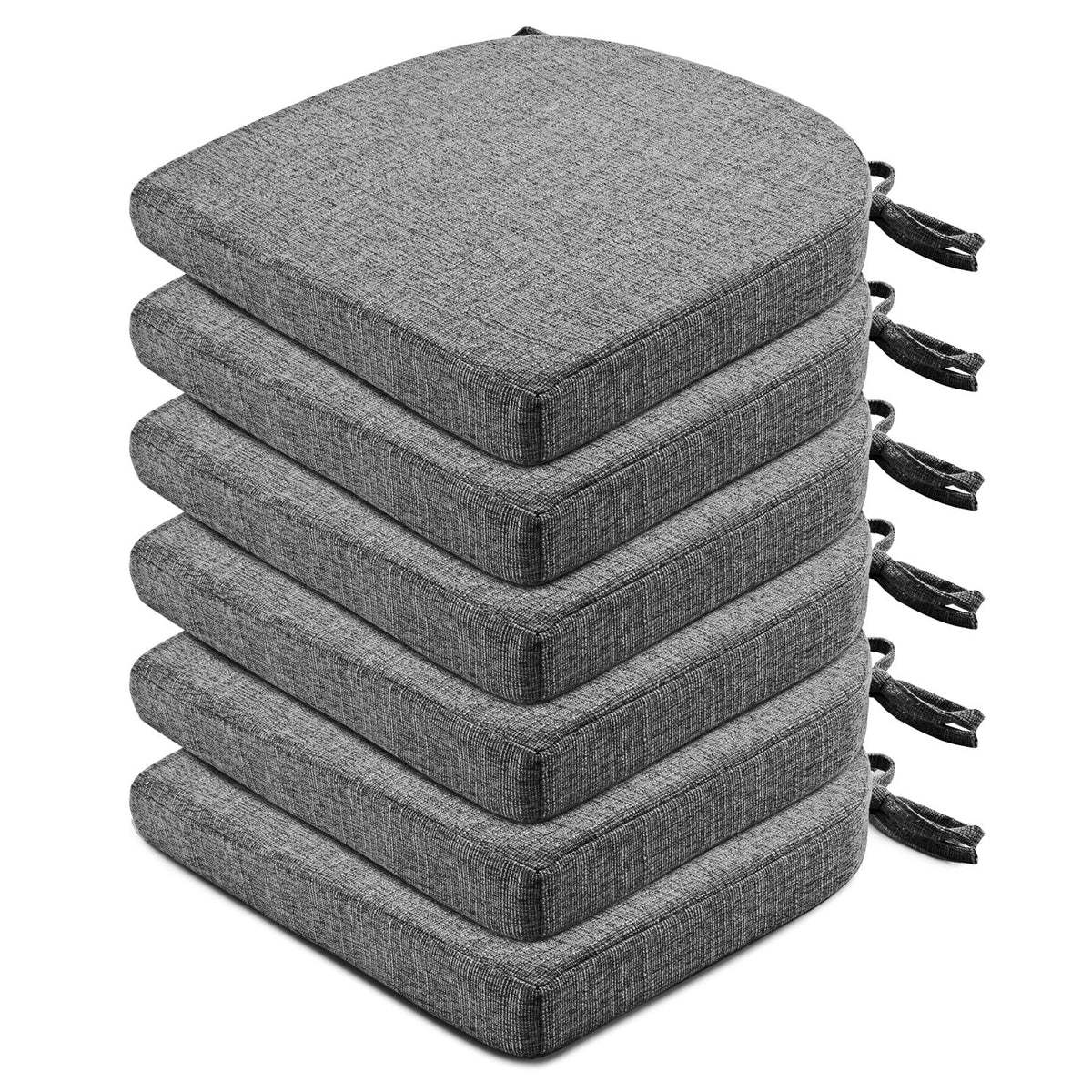 Cojines Wellsin para sillas de cocina, set de 6, confort duradero y estable.