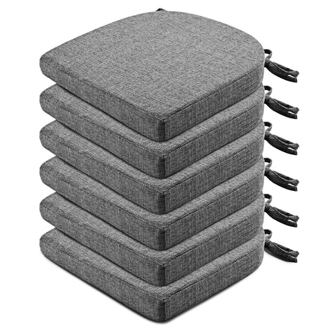 Cojines Wellsin para sillas de cocina, set de 6, confort duradero y estable.