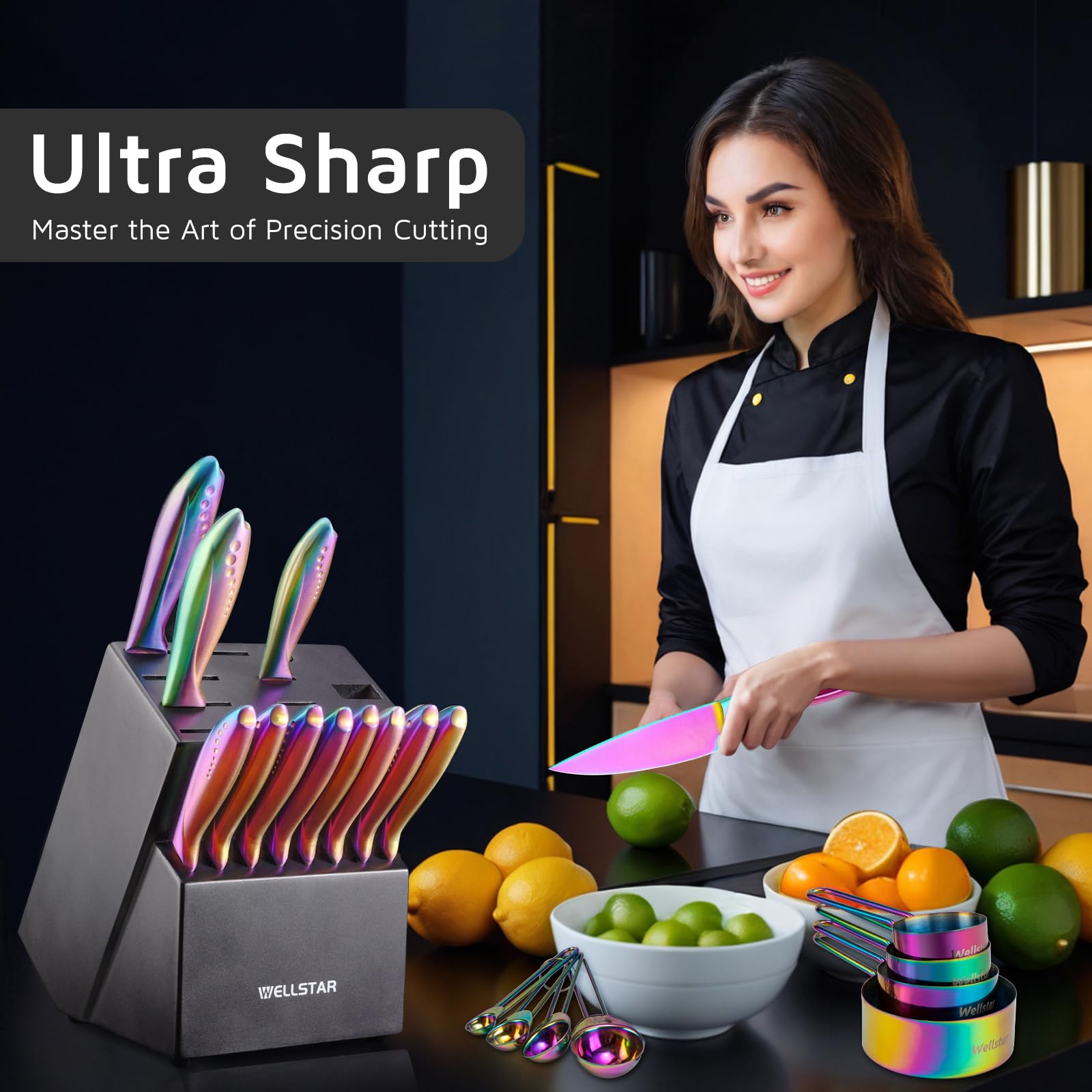 Presentación de regalo Wellstar, juego arcoíris para cocina alegre