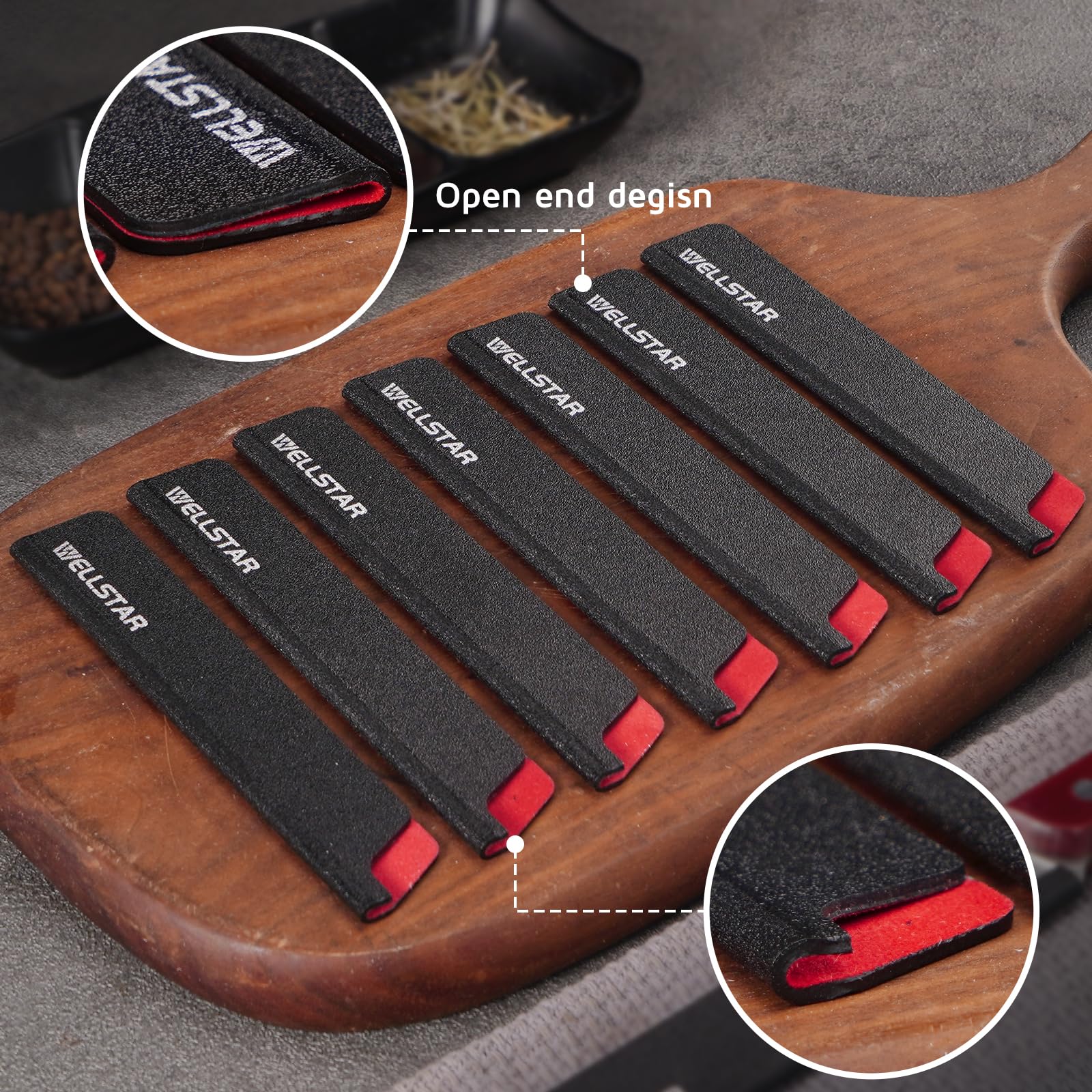 Conjunto WELLSTAR para cuchillos facilita almacenamiento ordenado y seguro.