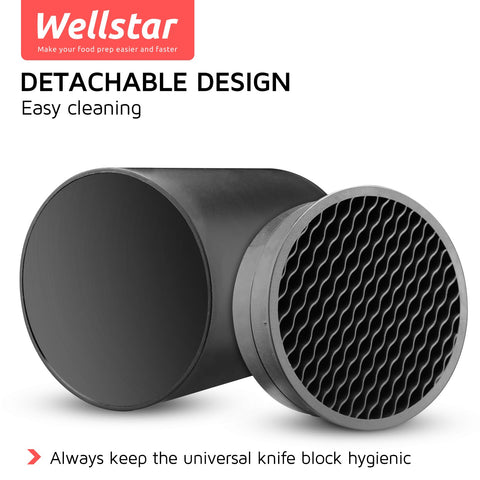 Wellstar bloque desmontable para limpieza fácil, facilita secado y higiene en la cocina.