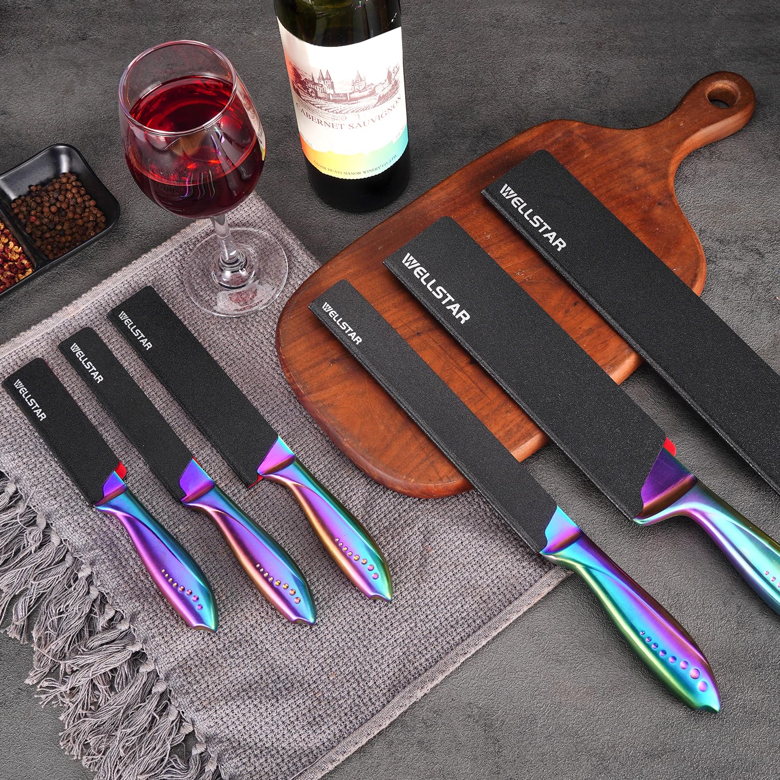 Guardas de cuchillo Wellstar de 4.25x1.2 pulgadas para varias longitudes.