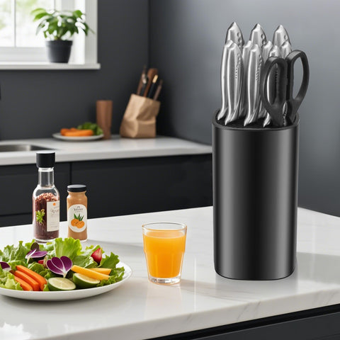 WELLSTAR acabado negro elegante aporta estilo a la cocina y almacenamiento compacto