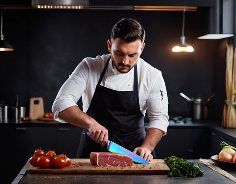 Cuchillo pan 8 pulgadas WELLSTAR Rainbow para rebanar pan de forma uniforme