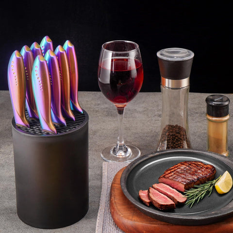 Wellstar diseño específico para cuchillos de bistec: admite bordes rectos y serrados.