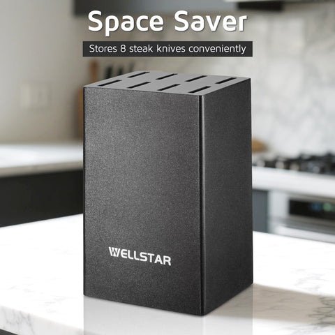 Wellstar vista lateral del bloque para ver ranuras y acabado.
