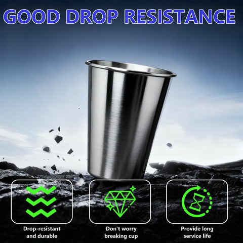 Vaso para exteriores WELVRVIR de pinta, resistente para camping y picnic.