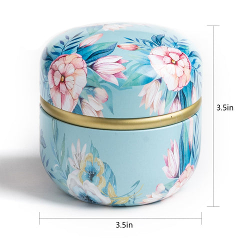 Conjunto de 6 latas Wemega para té, café y especias, orden y color.