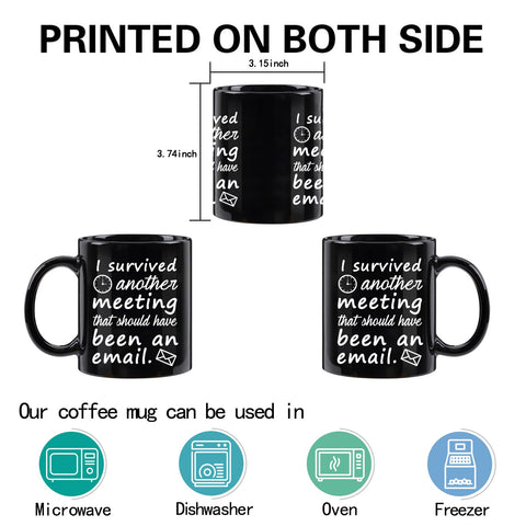 Taza Wenassy apta para microondas y lavavajillas, uso diario seguro.