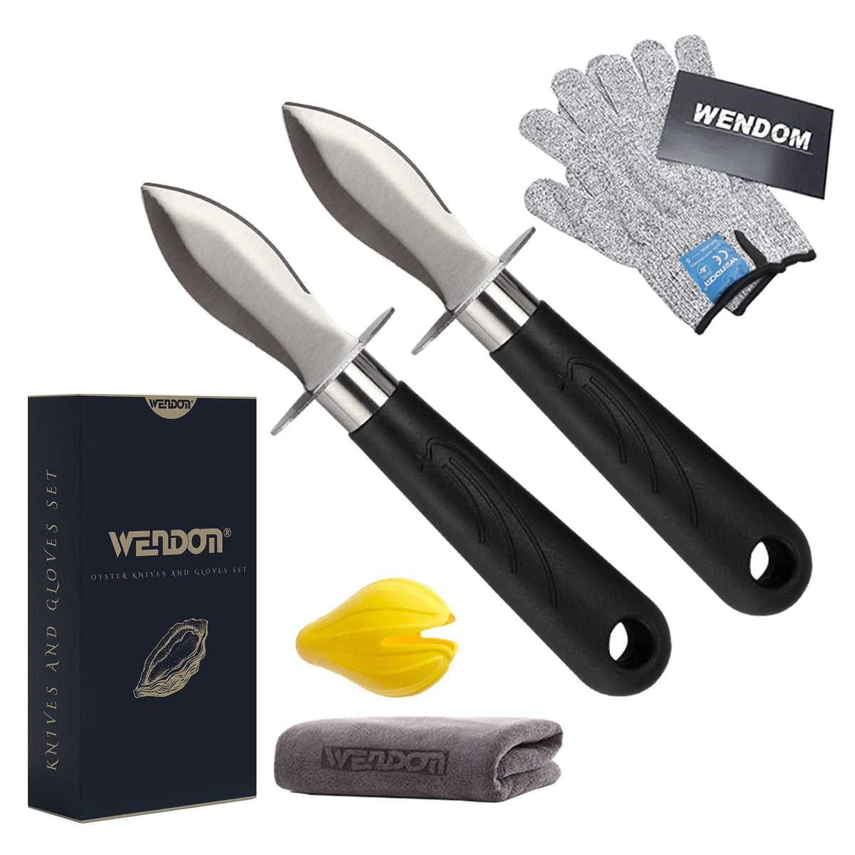 Cuchillos WENDOM para ostras: set completo para abrir ostras con precisión