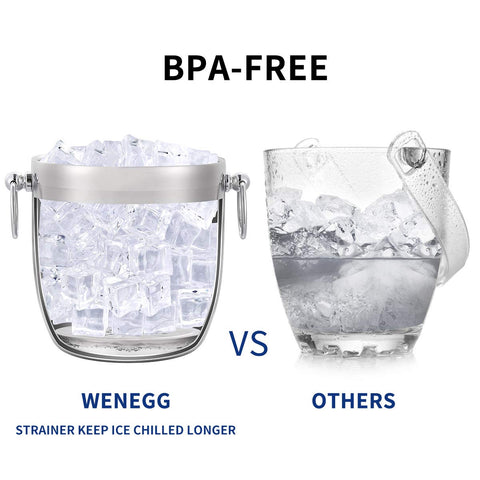 Plato filtro Wenegg para separar hielo derretido del agua.