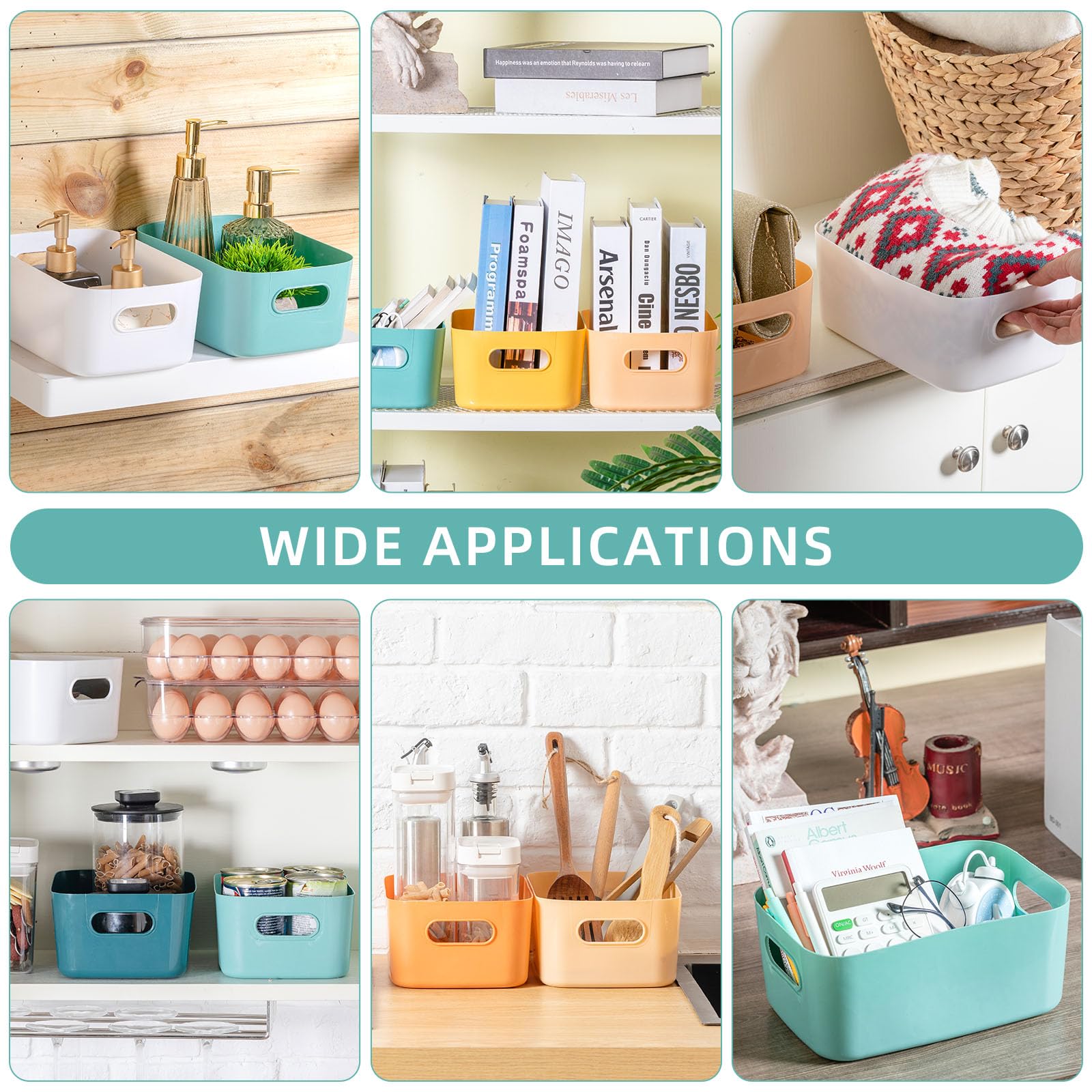 Cesta Wenqik para baño, perfecta para cosméticos y productos de higiene.