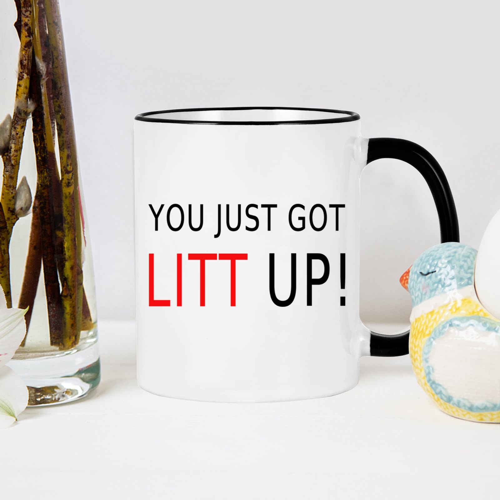 Taza WENSSY Louis Litt impresión de alta definición en ambos lados.