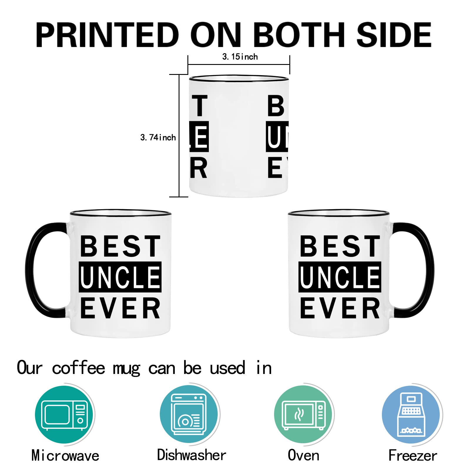 Taza WENSSY 11 onzas, para café o té.