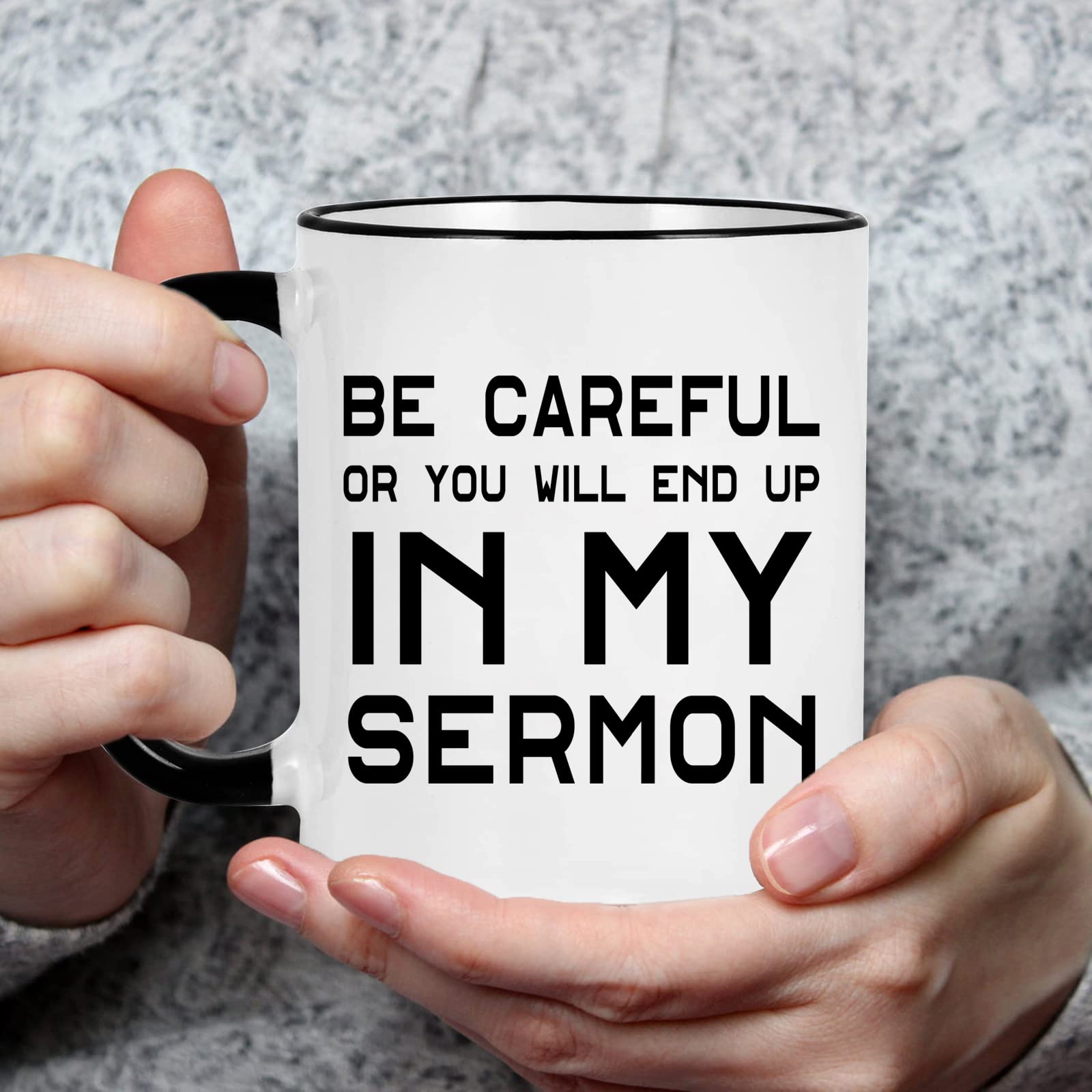 Taza WENSSY con mango negro y diseño ergonómico para uso diario