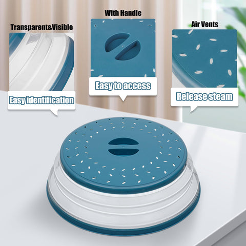 Tapa grande para microondas WENWELL, compatible con cocinas de 25 L