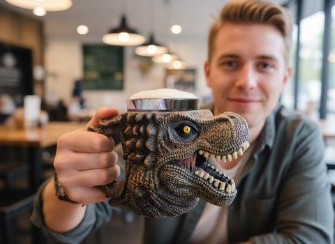 WEORGANIZE T‑Rex mug diseño-decorativo, genera conversación en casa u oficina