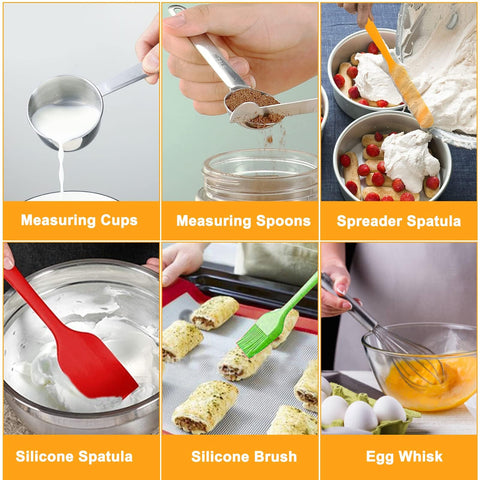 WEPSEN cuencos metálicos apilables, ahorro de espacio en la cocina.