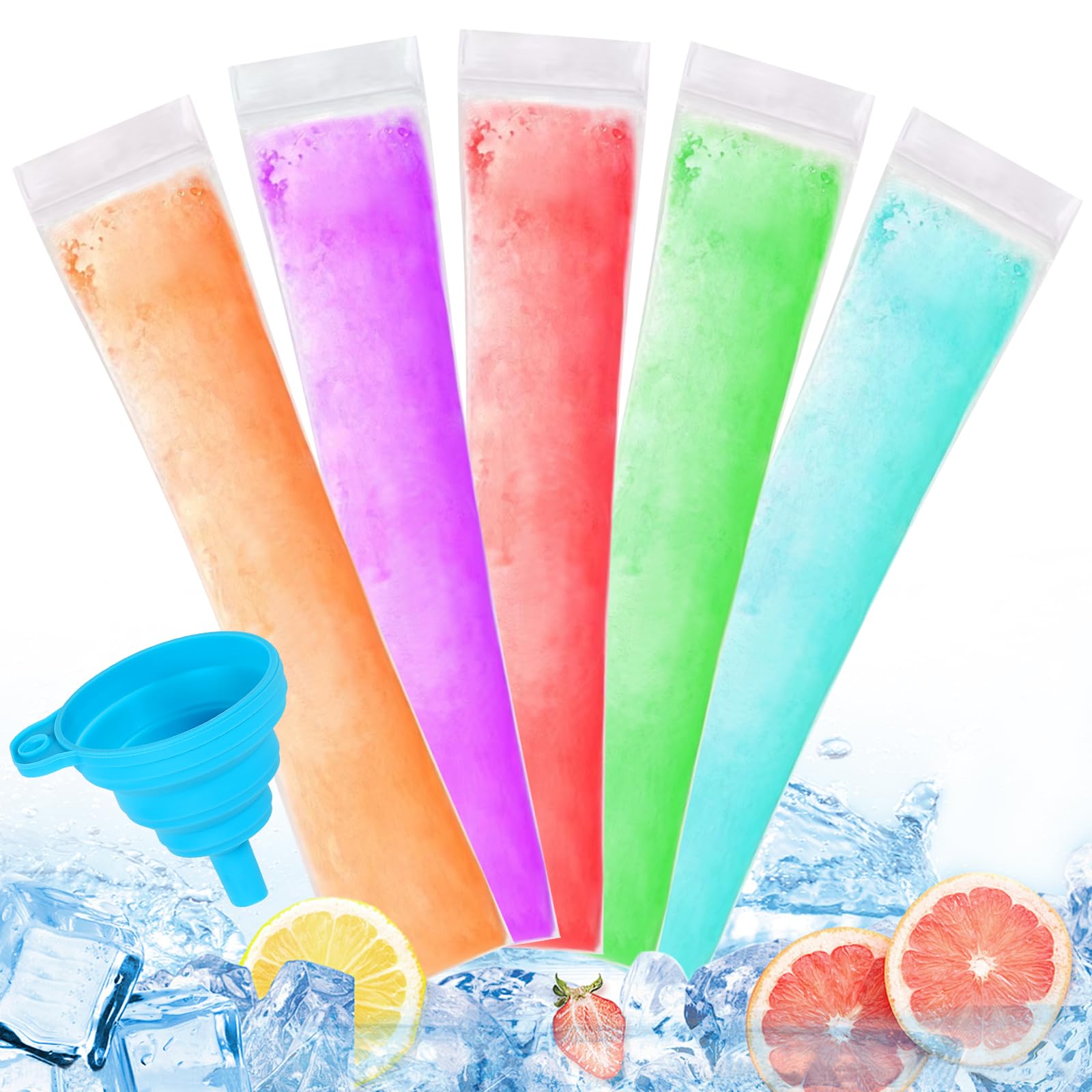 Wercokt bolsas para paletas con embudo, llenado limpio y fácil
