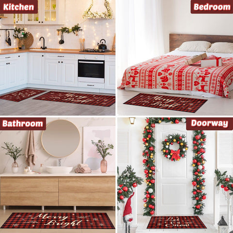 Alfombra WERNNSAI para uso múltiple, cocina, pasillo o dormitorio, mejora el ambiente.