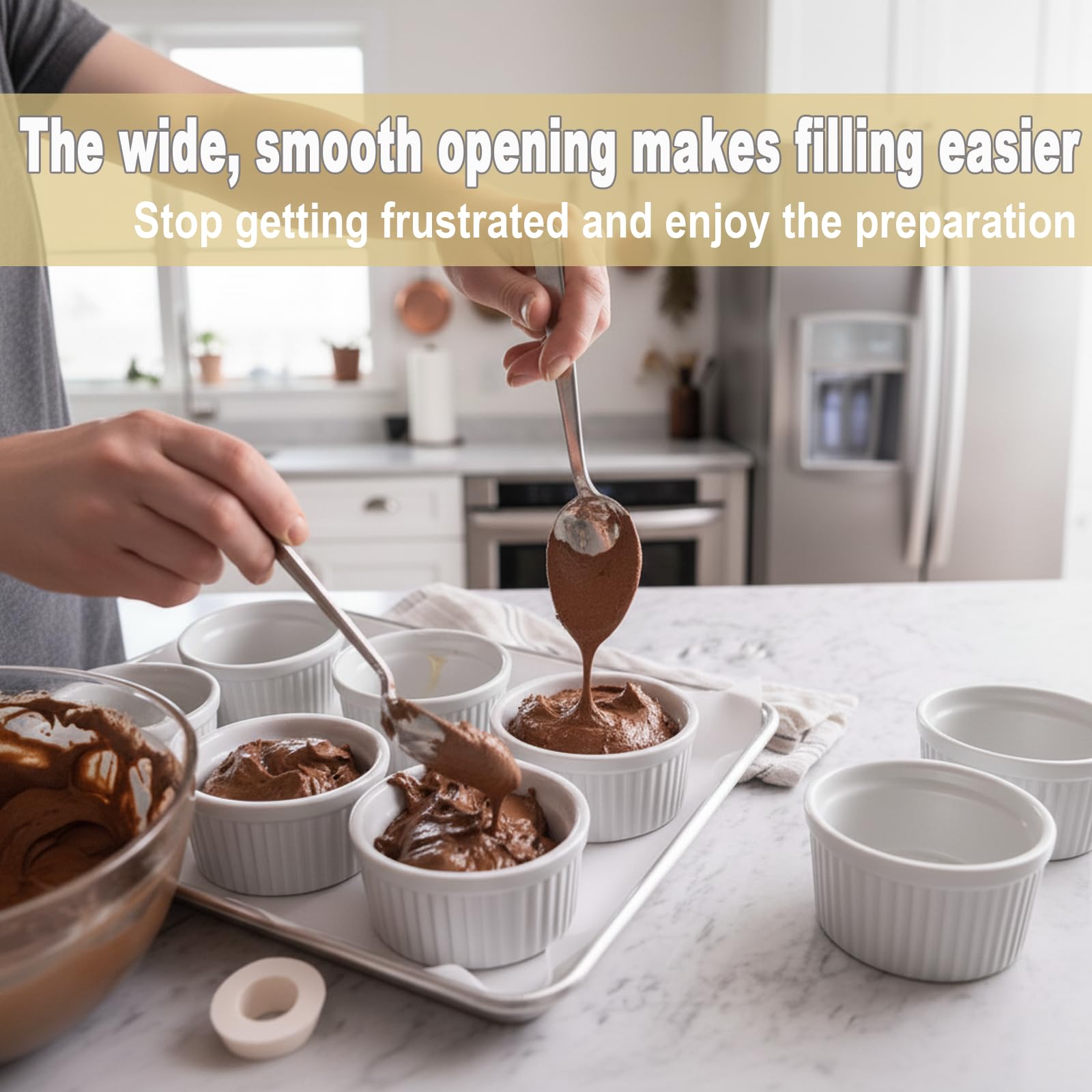 Ramekin WERTIOO para helado y postre frío.