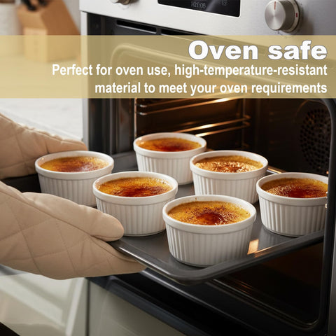 Ramekin WERTIOO para hornear soufflés y postres ligeros.